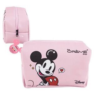 The Crème Shop Disney Makeup Bag – Minnie & Mickey Pink Cosmetic Pouch (NWT)